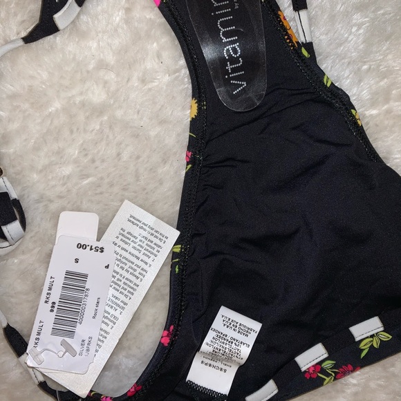 VITAMIN A flower/checkered bikini bottom - Picture 3 of 3